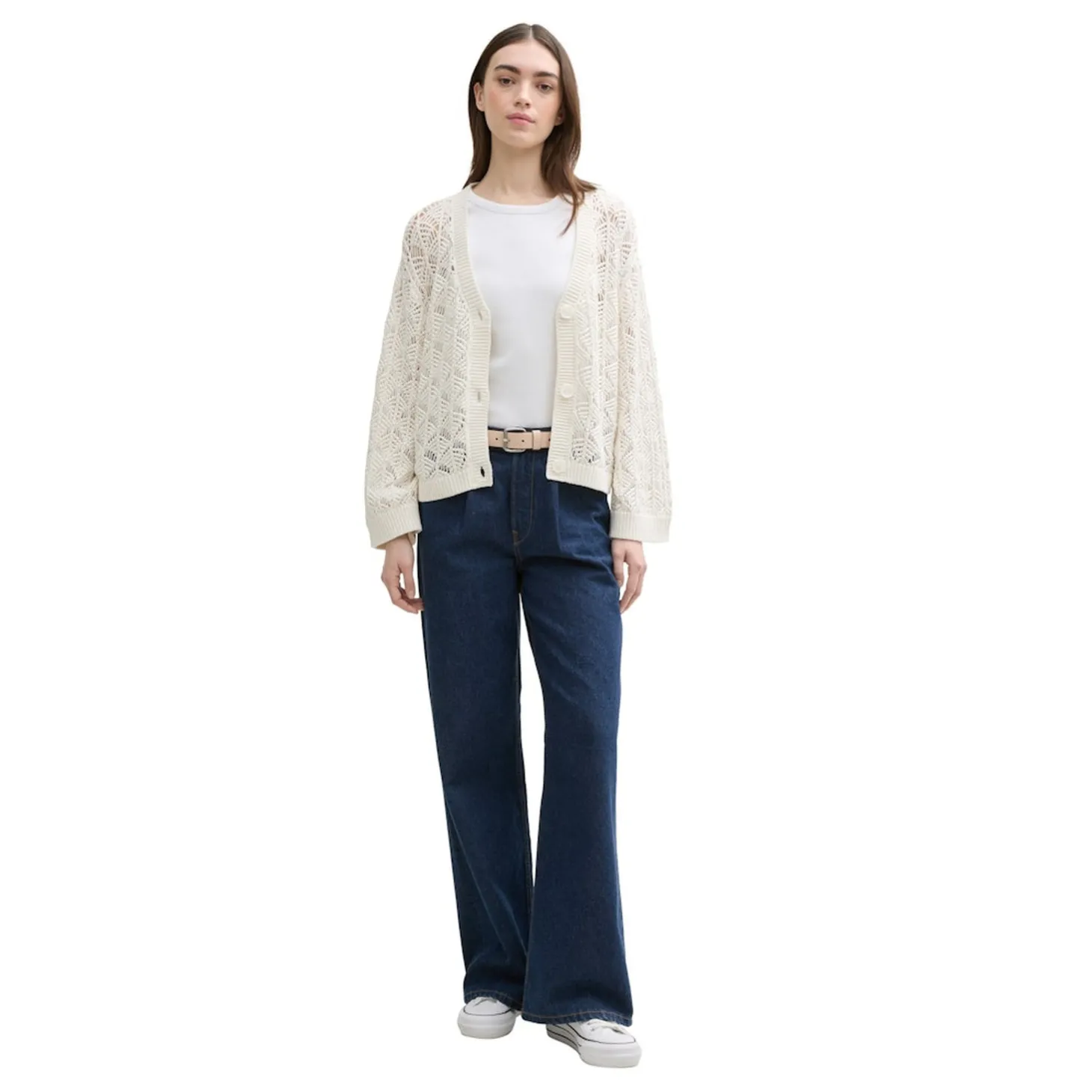 Ajour knit cardigan