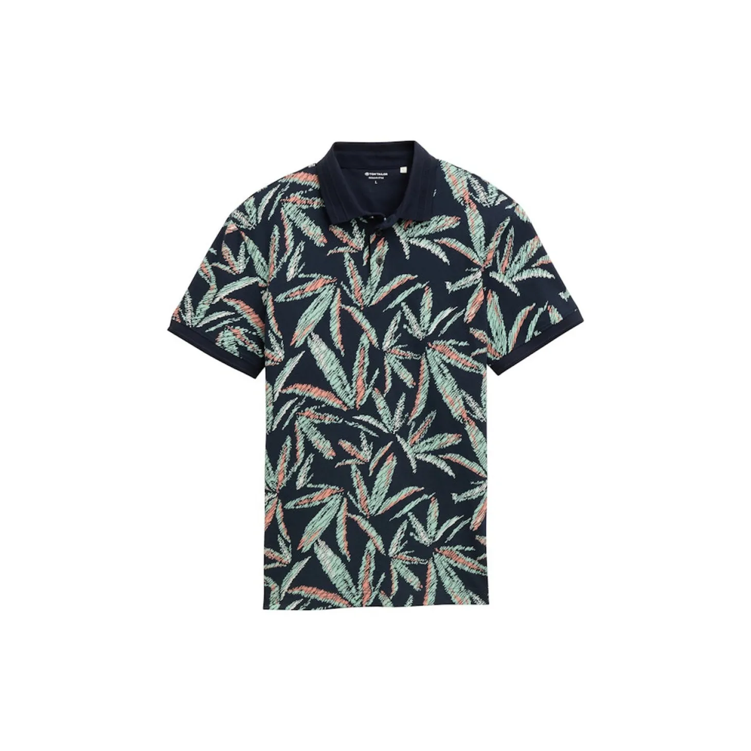 Allover printed polo