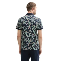 Allover printed polo