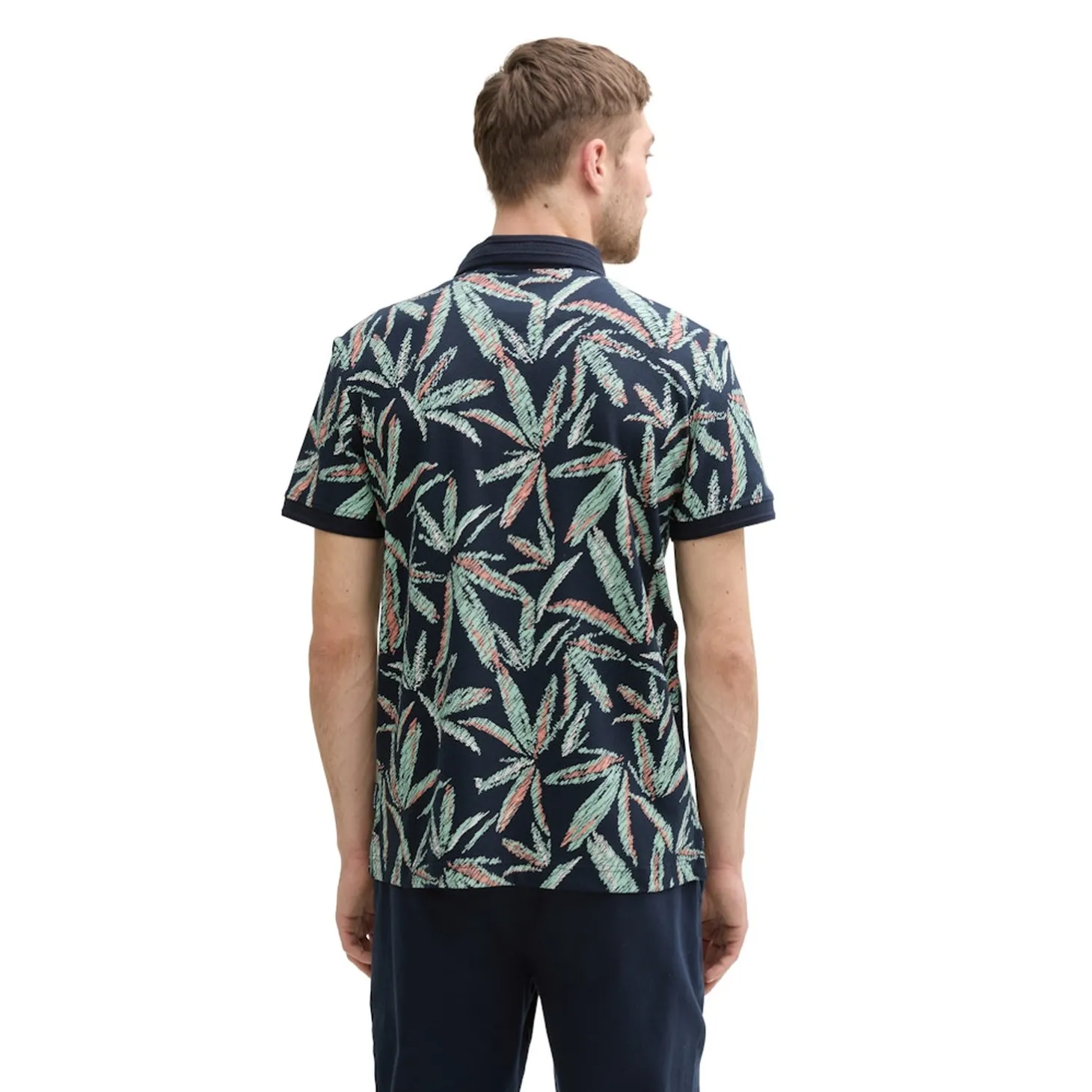 Allover printed polo