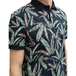 Allover printed polo