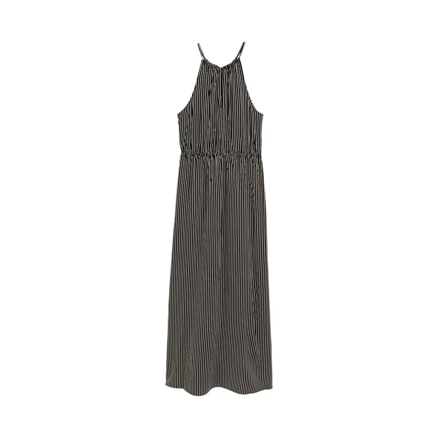 American neckline maxi dress