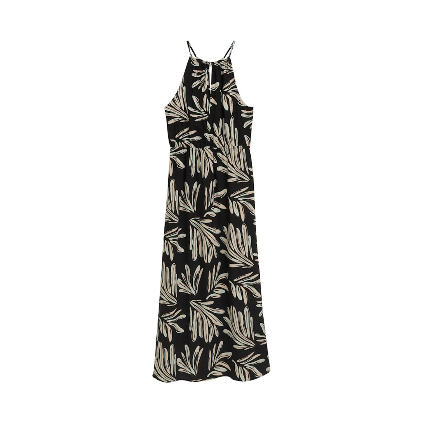 American neckline maxi dress