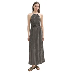 American neckline maxi dress