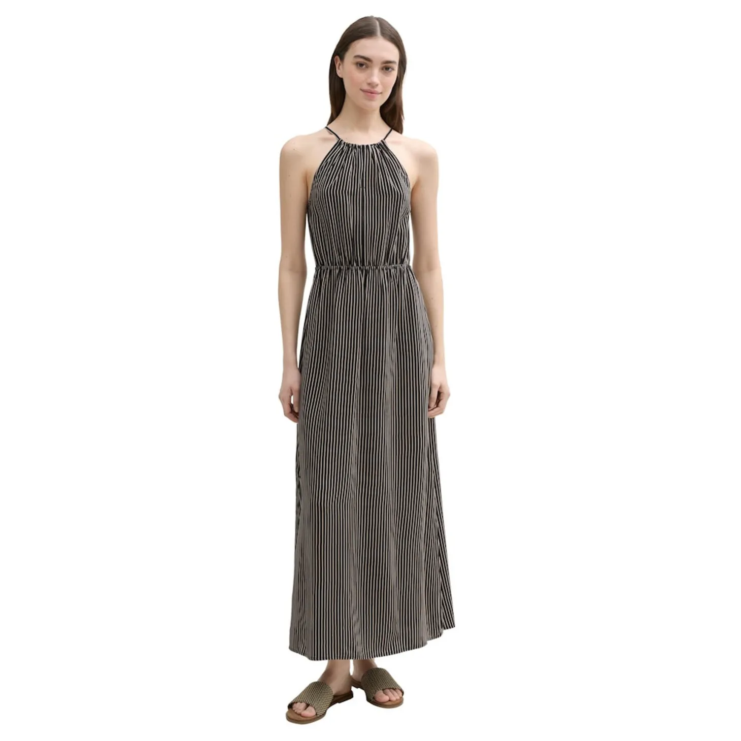 American neckline maxi dress