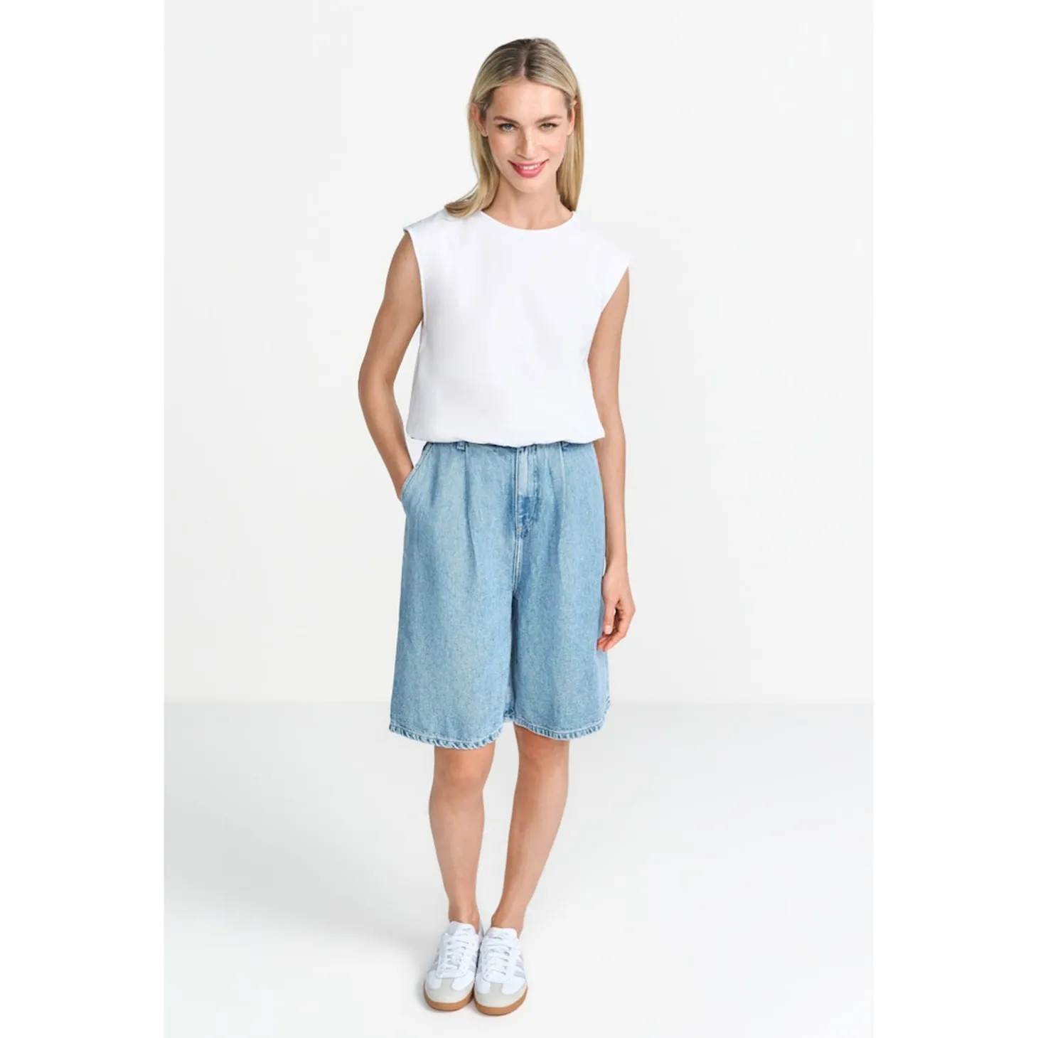 Bermuda Shorts Lyocell Denim