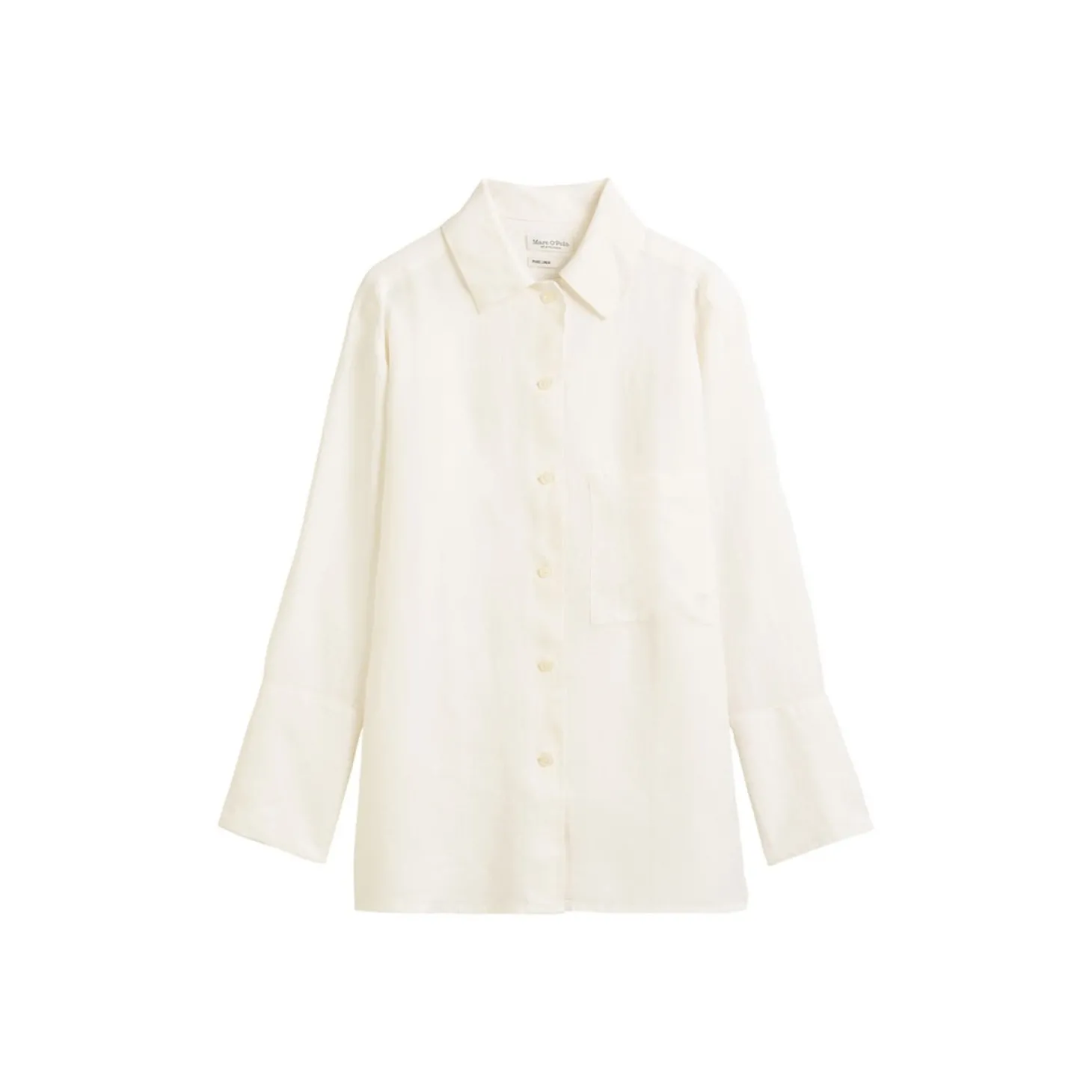 Blouse, long shape, kent colla