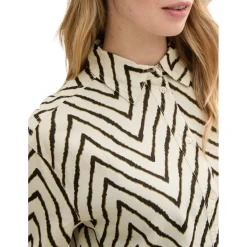 Blouse longstyle with linen