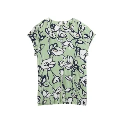 Blouse printed shortsleeve