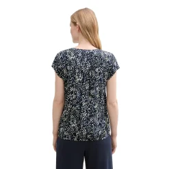 Blouse printed shortsleeve