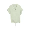 Blouse striped shortsleeve
