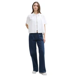 Boxy shirt with placket detail