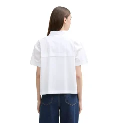 Boxy shirt with placket detail
