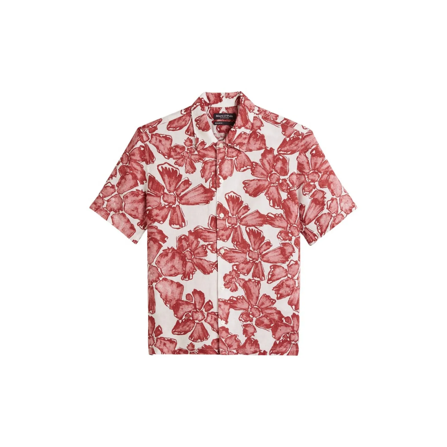 Camp collar, short sleeves, sl