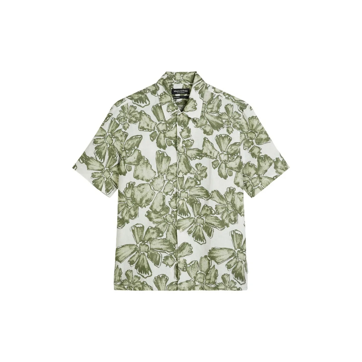Camp collar, short sleeves, sl