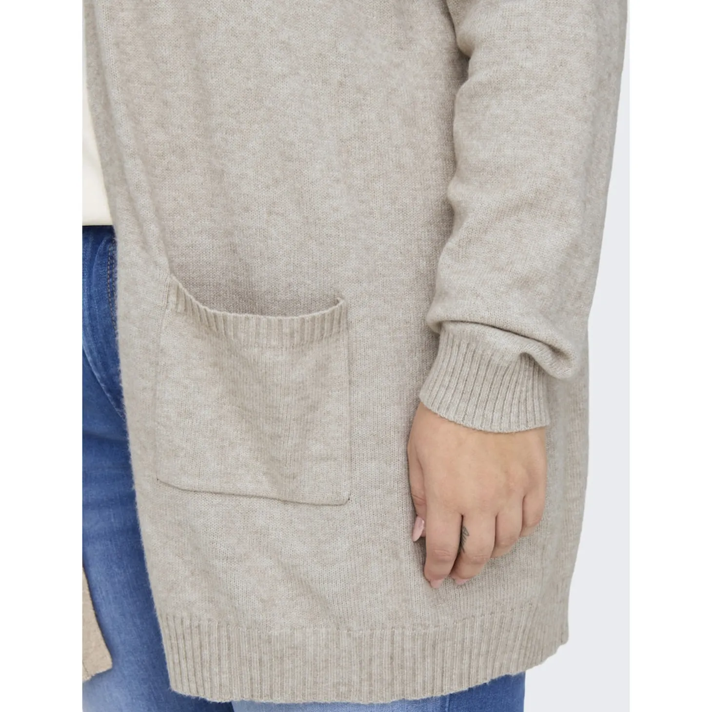CARESLY L/S OPEN CARDIGAN KNT