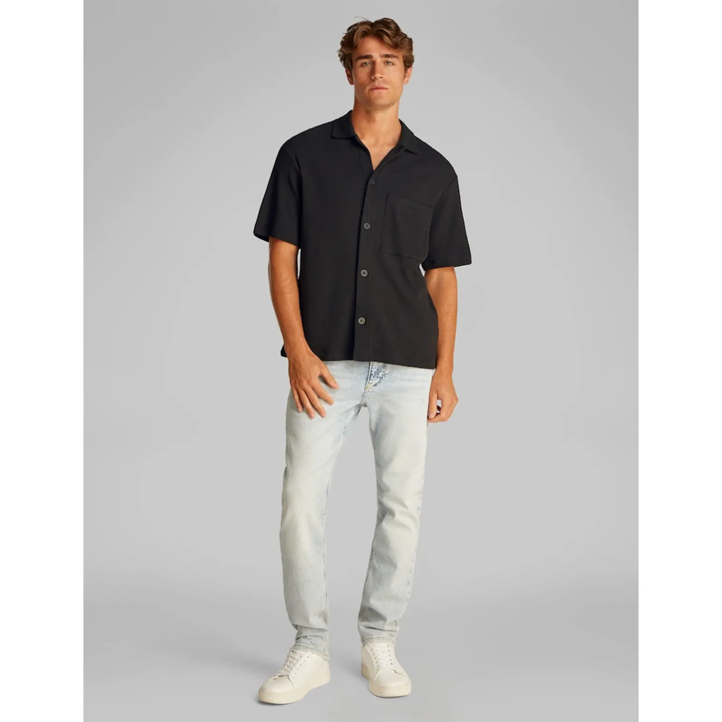 CHUNKY WAFFLE SS HWK OVERSHIRT