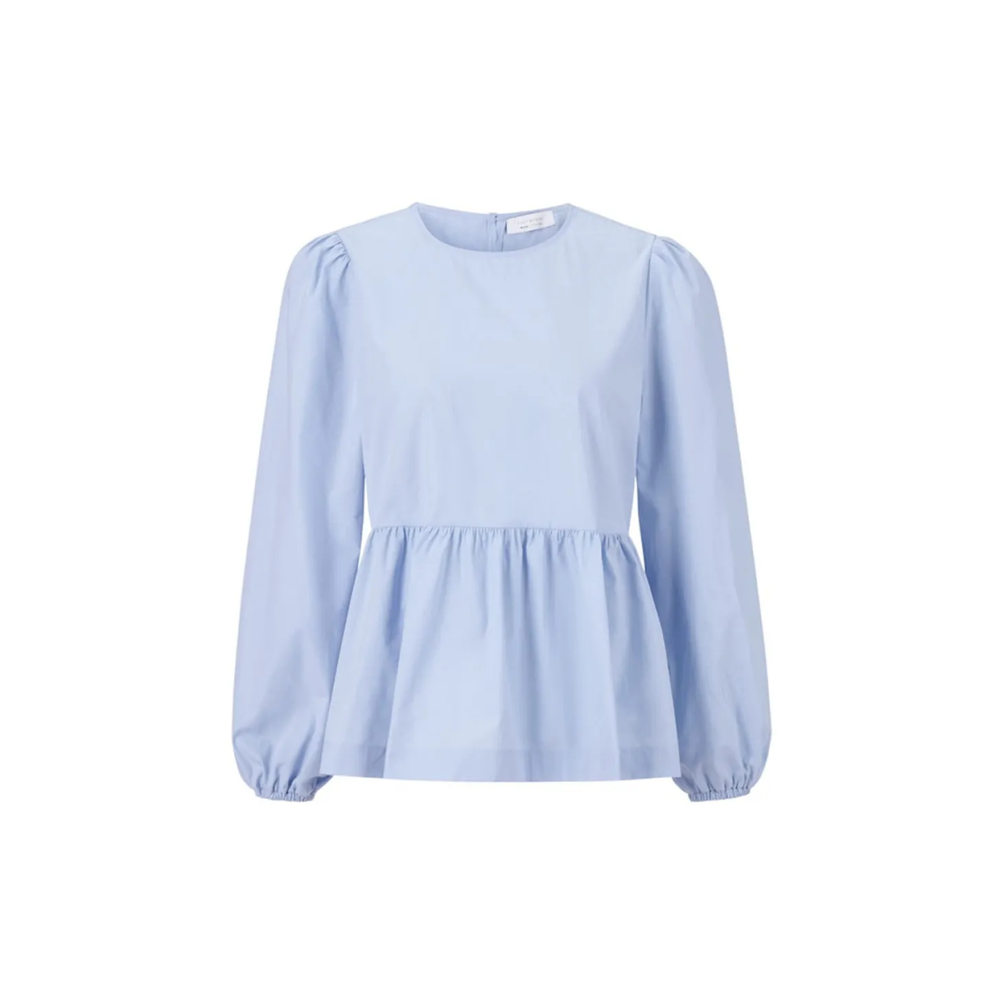 Cotton blouse with peplum Sust