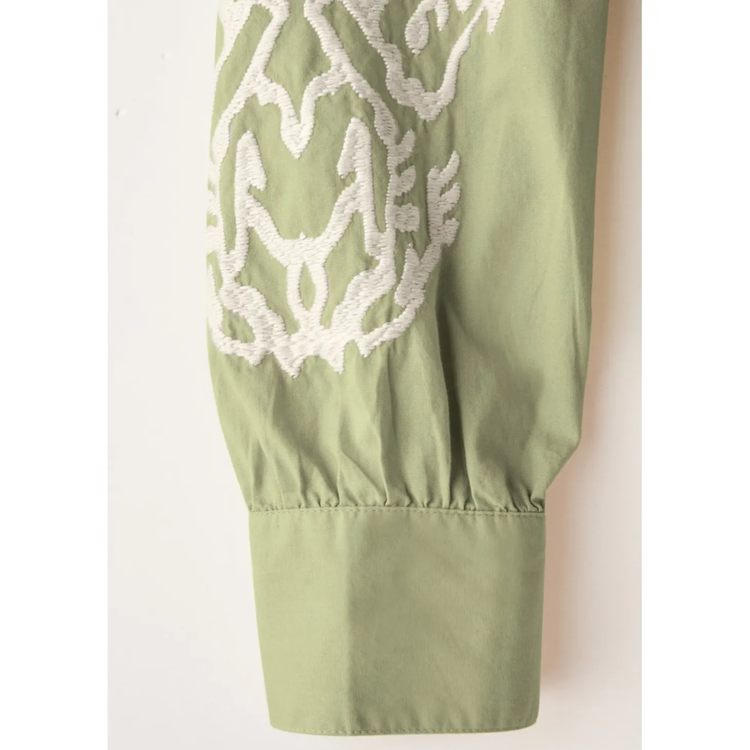 Cotton Shirtcollar blouse w em