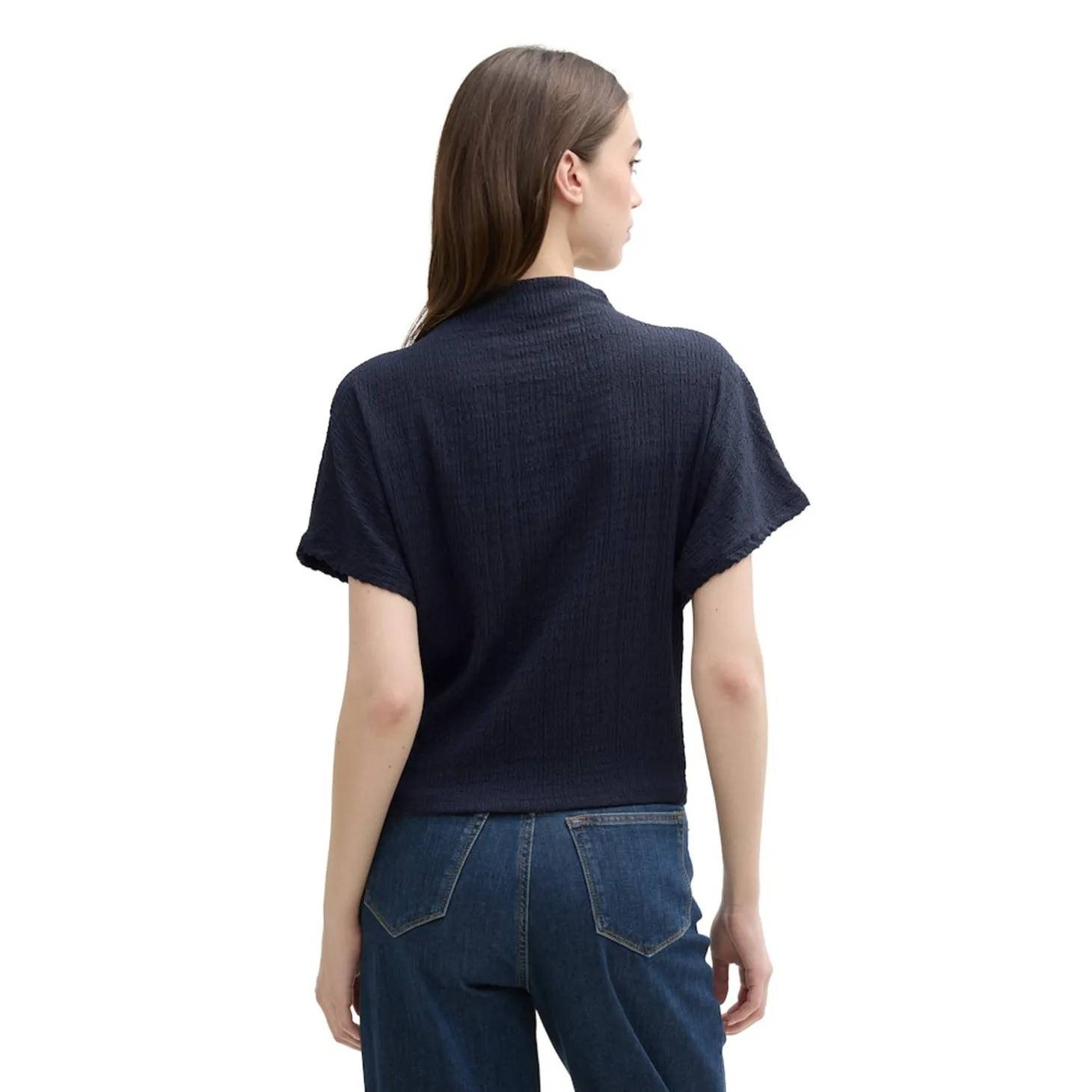 Crinkle batwing T-shirt