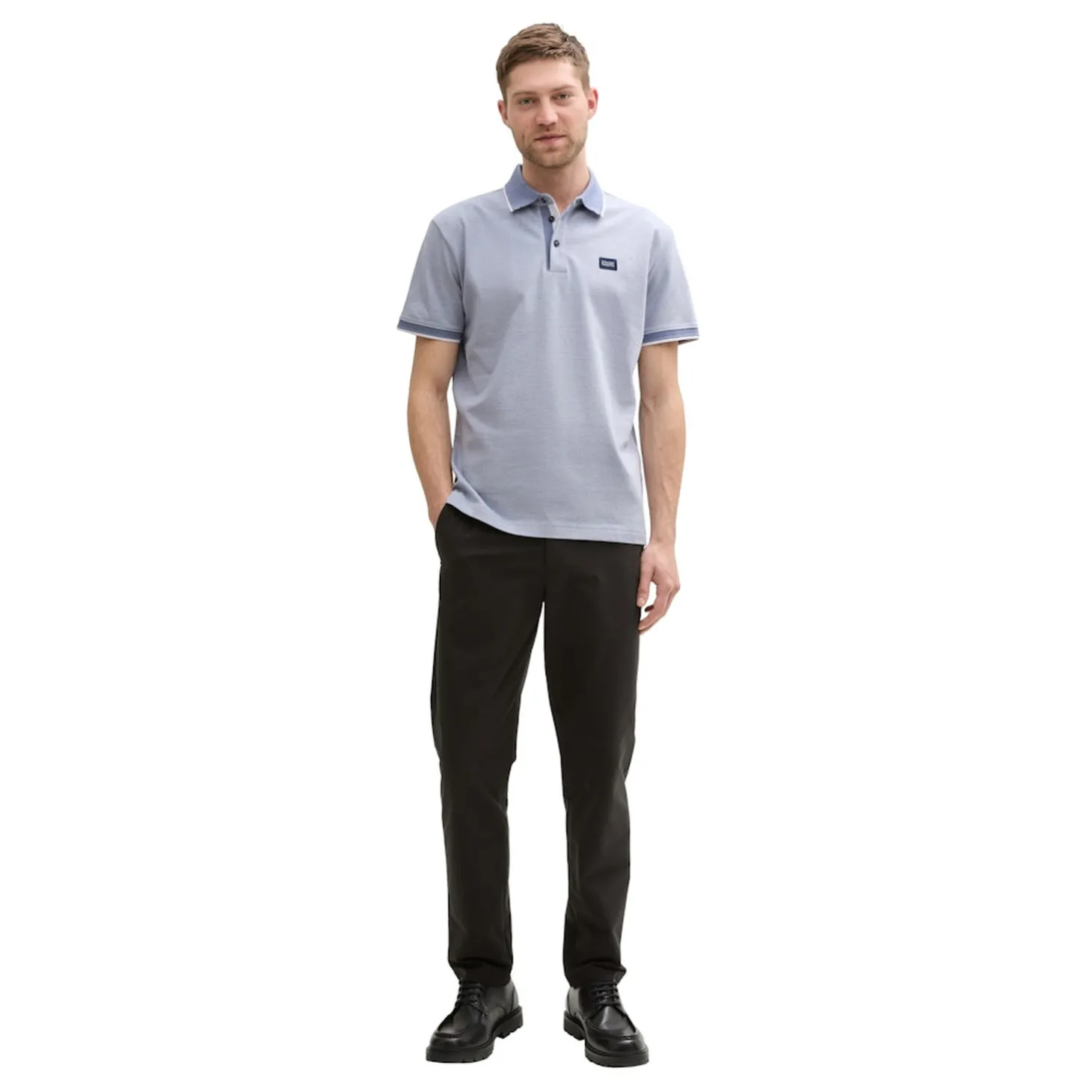 Detailed pique polo