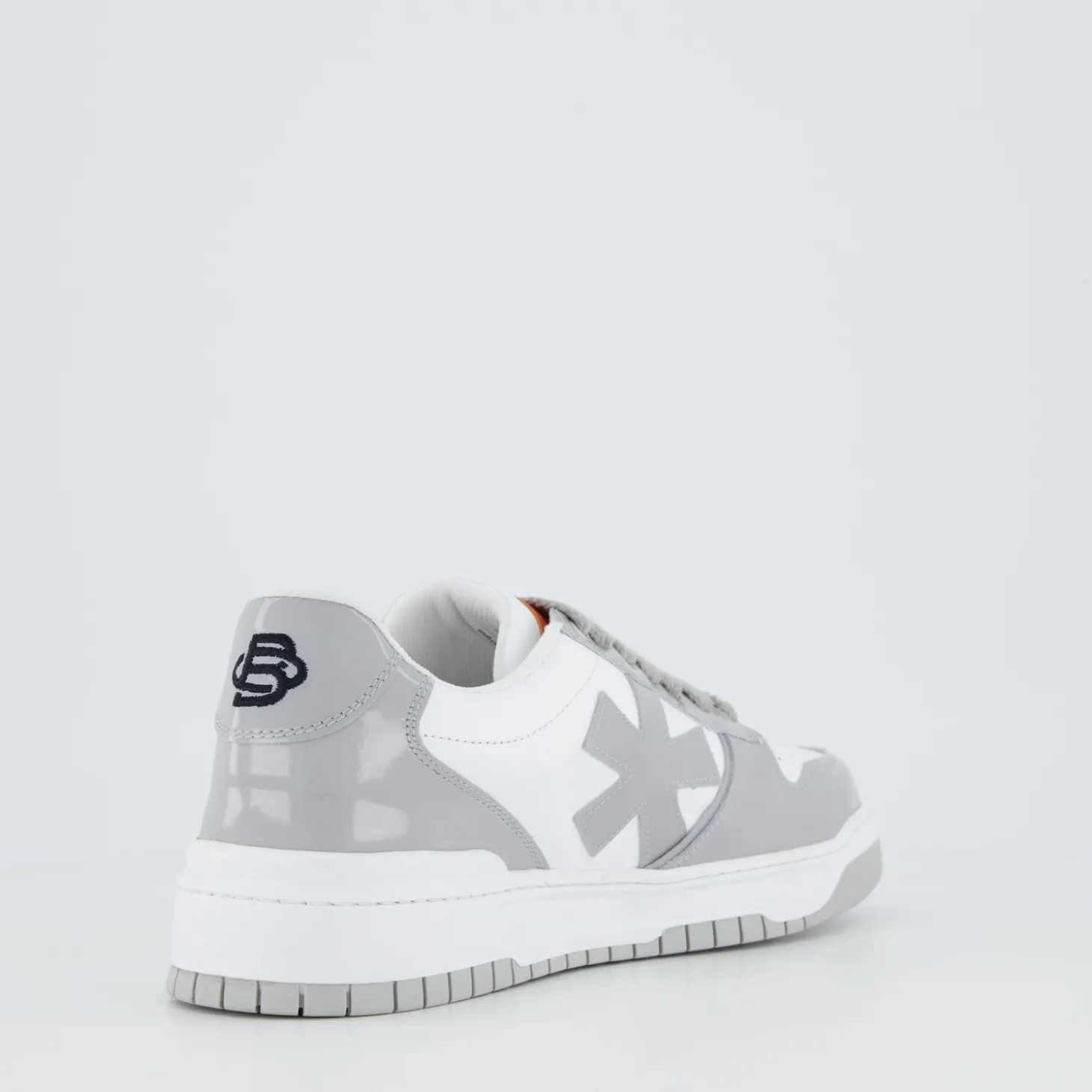 DREW - PATENT GREY / WHITE Lea
