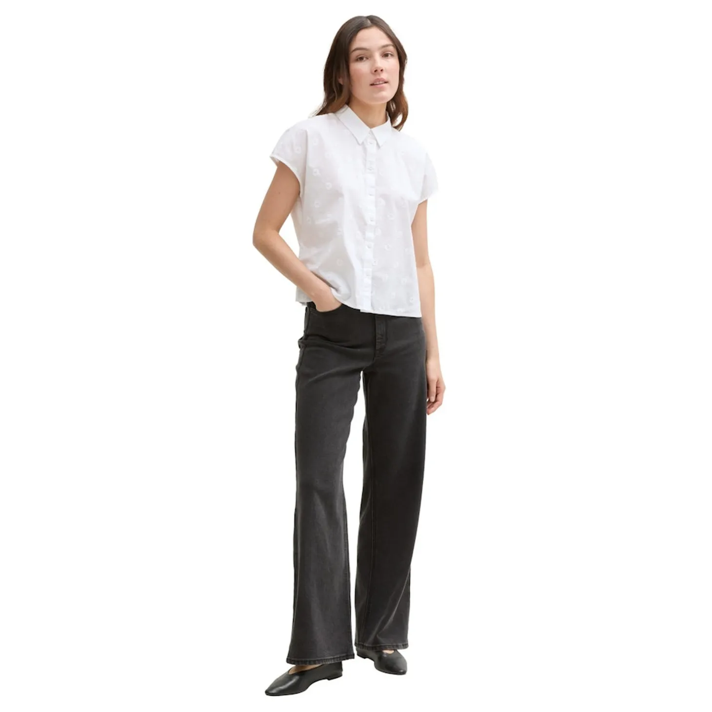 Embroidered cotton shirt