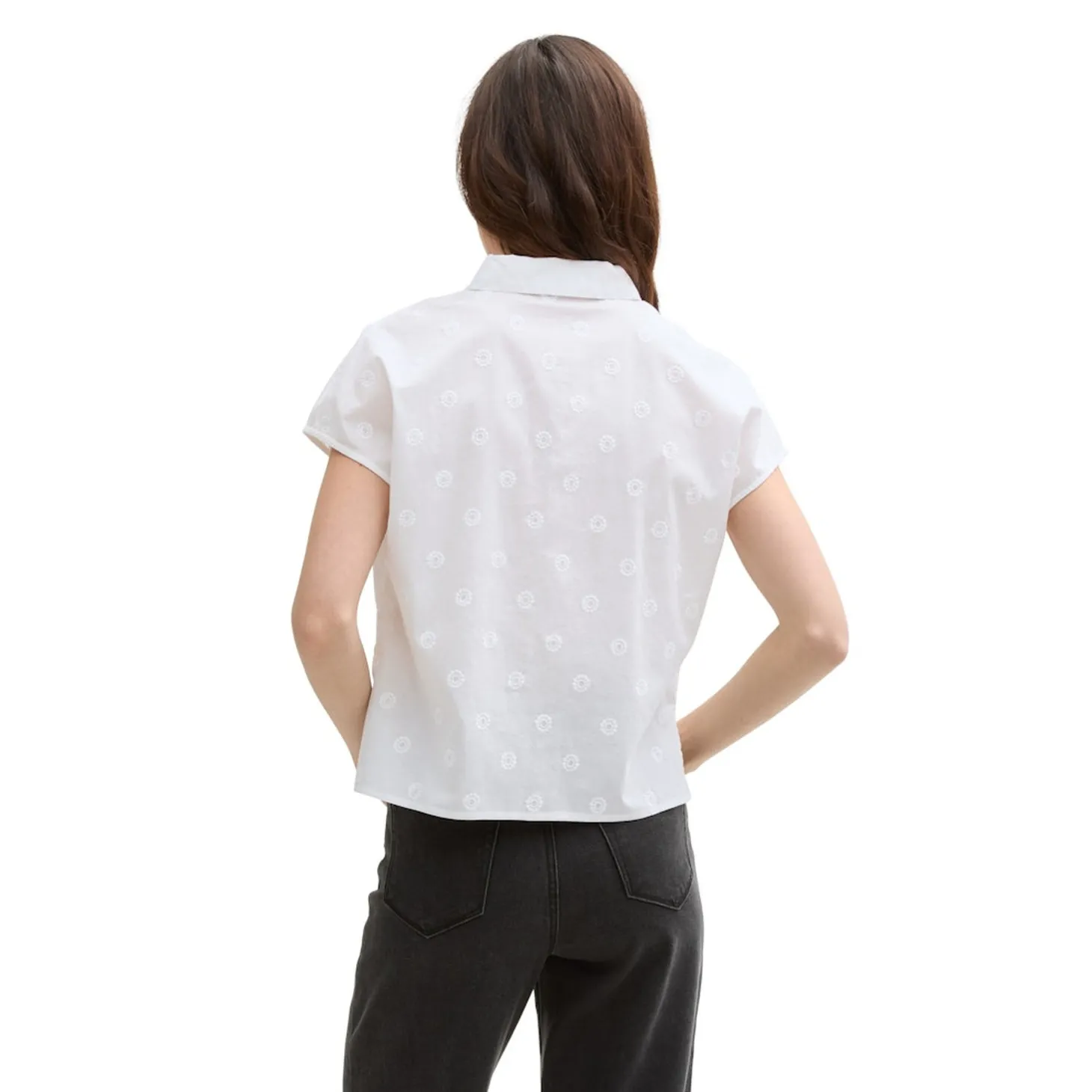 Embroidered cotton shirt