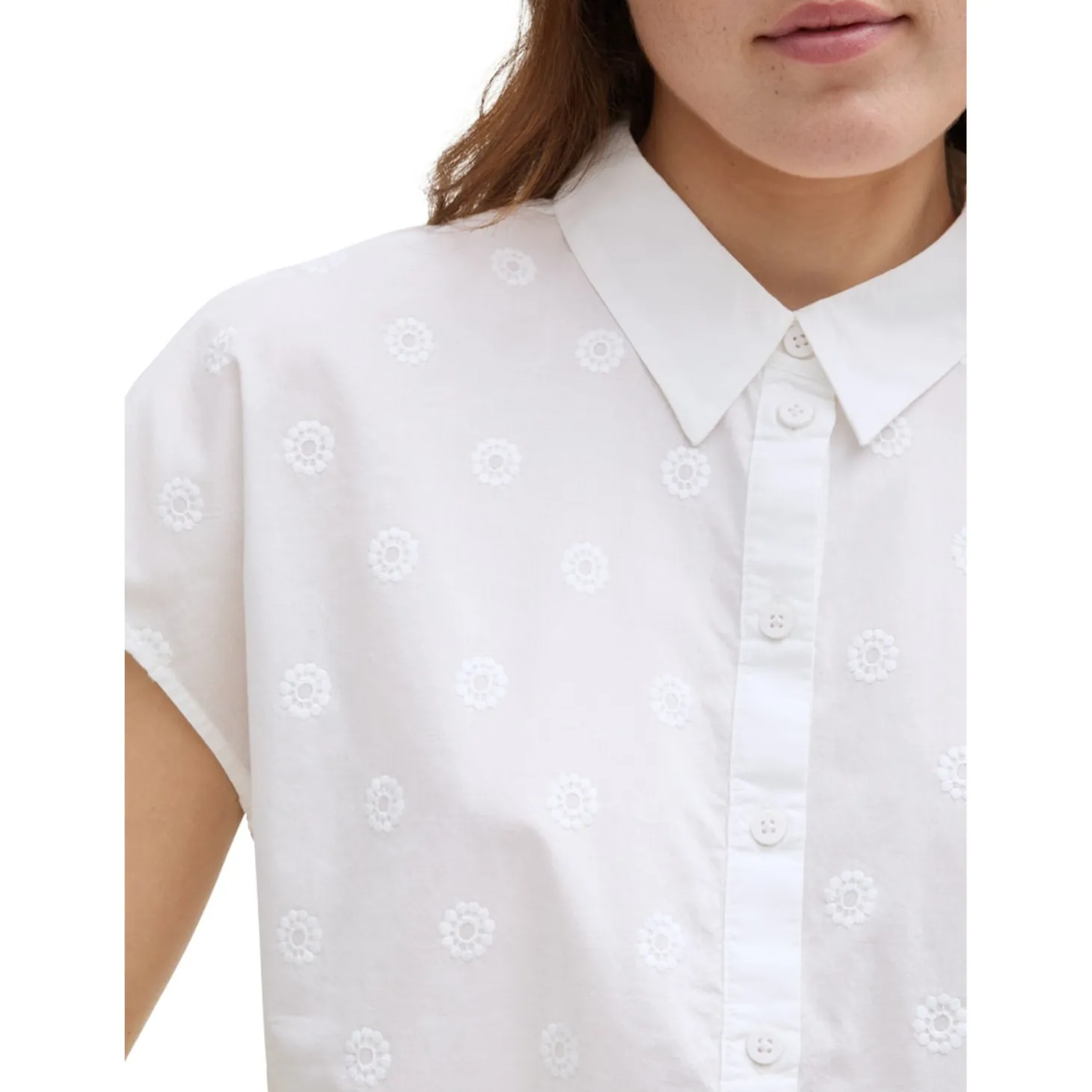Embroidered cotton shirt