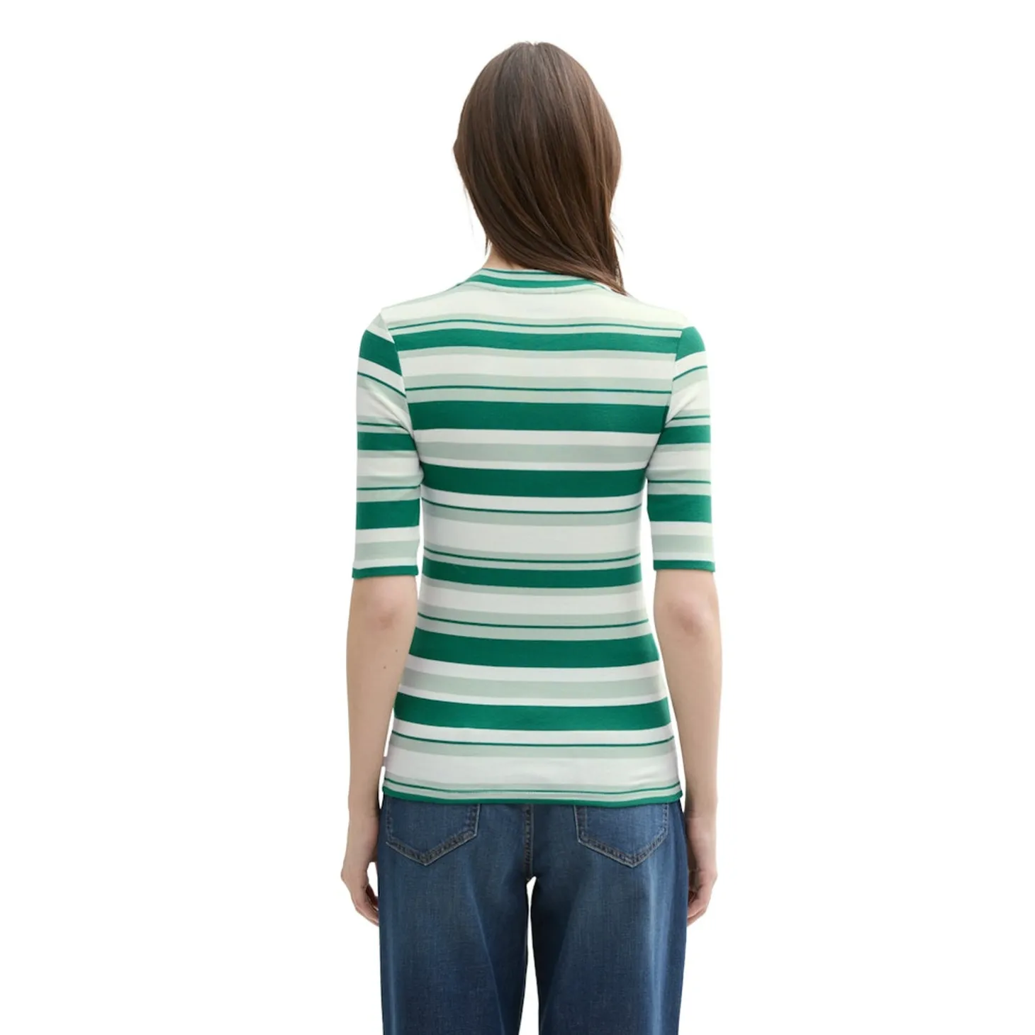 Fitted stripe T-shirt