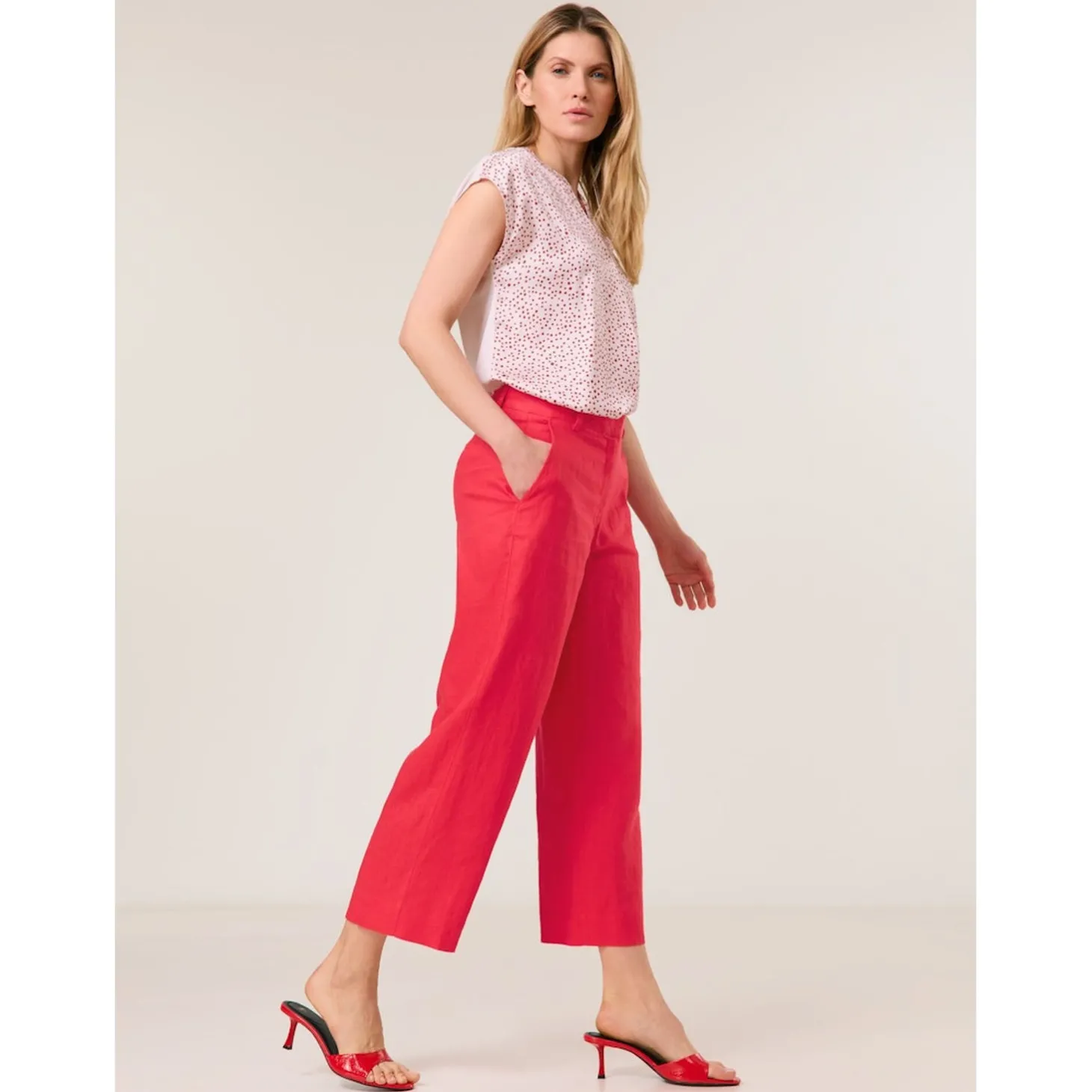 HOSE TUCH VERKUERZT LOOSE FIT