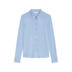 Jersey blouse, long sleeve, co