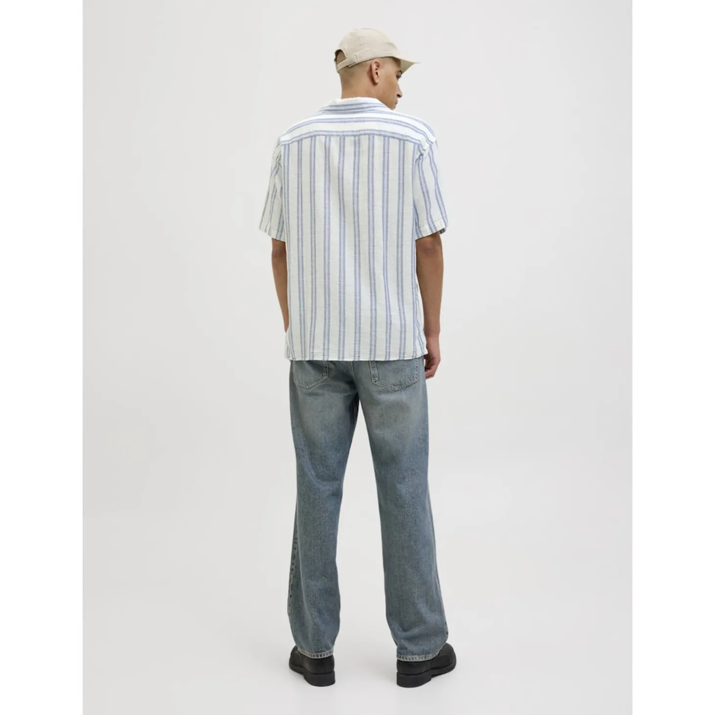 JJEENZO STRIPE RESORT SHIRT SS