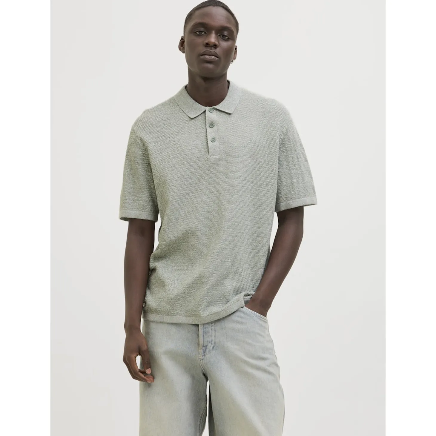 JJEGEORGE KNIT POLO SS SN