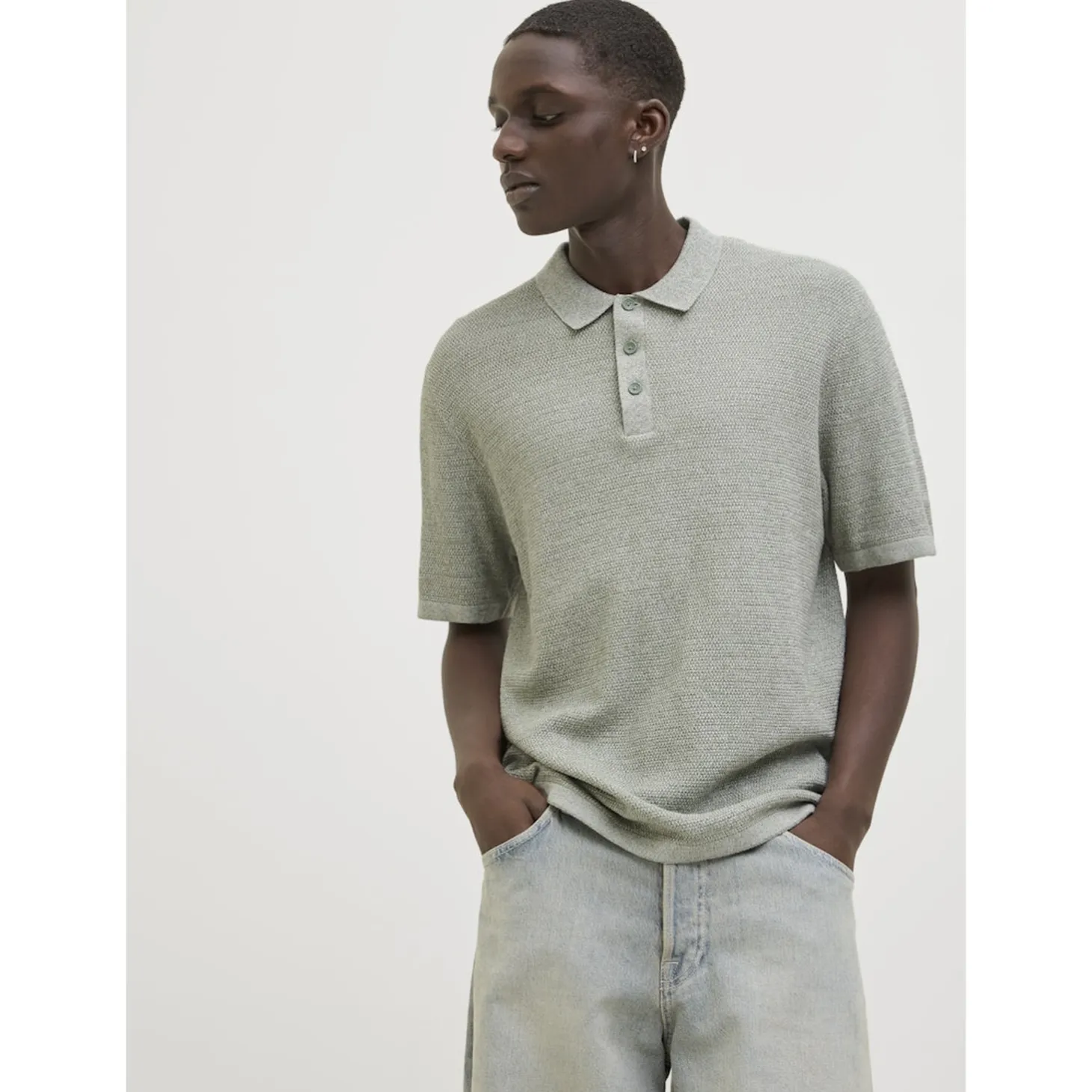 JJEGEORGE KNIT POLO SS SN