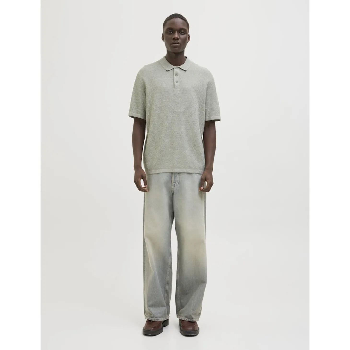 JJEGEORGE KNIT POLO SS SN