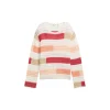 Knit open structure pullover
