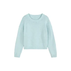 Knit Pullover, Longsleeve, Cre