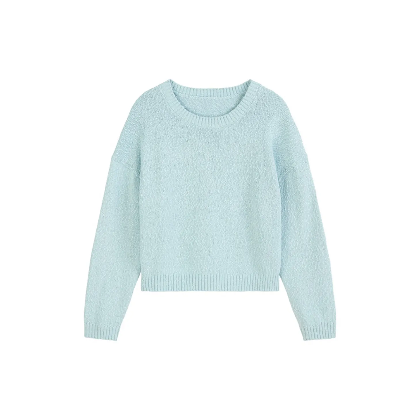 Knit Pullover, Longsleeve, Cre