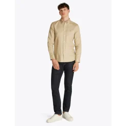 LINEN BLEND SOLID RF SHIRT