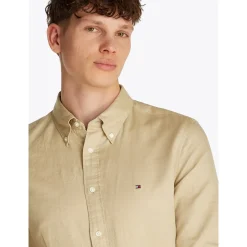 LINEN BLEND SOLID RF SHIRT