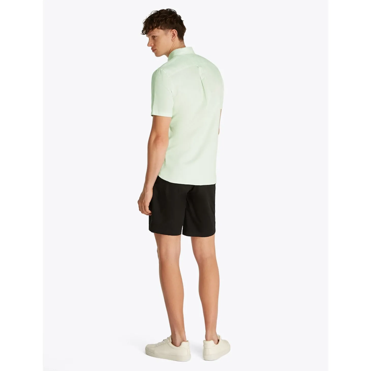 LINEN BLEND SOLID SS RF SHIRT