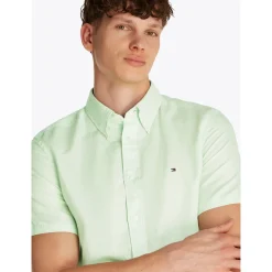 LINEN BLEND SOLID SS RF SHIRT