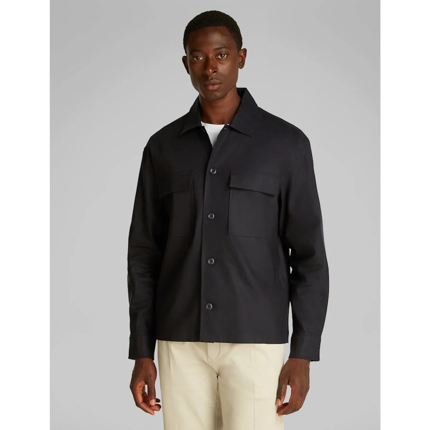 LINEN LYOCELL STRETCH OVERSHIR