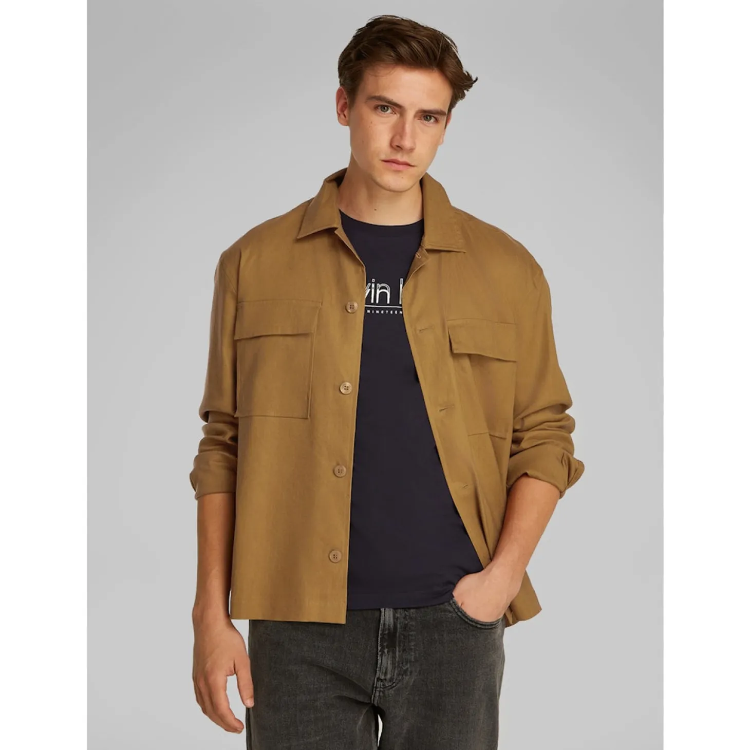 LINEN LYOCELL STRETCH OVERSHIR