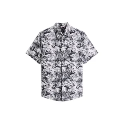 LINEN VACATION PRT SS RF SHIRT