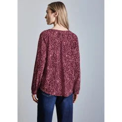 LTD QR Splitneck tunic blouse