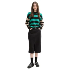 Midi denim skirt