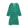Mini dress with balloon sleeve