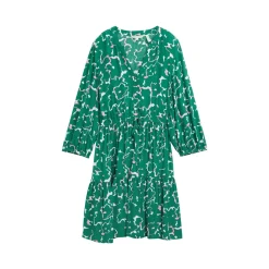 Mini dress with balloon sleeve